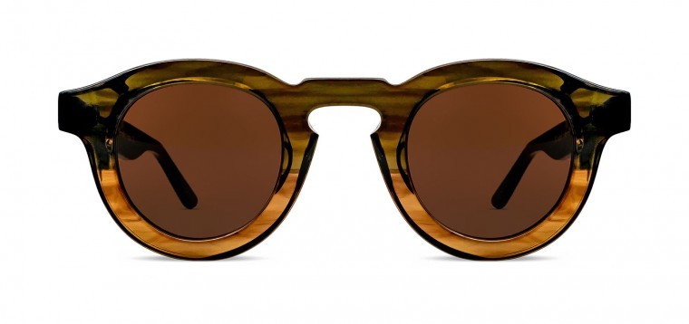 Thierry Lasry Maskoffy Circular Acetate Sunglasses Frontal View