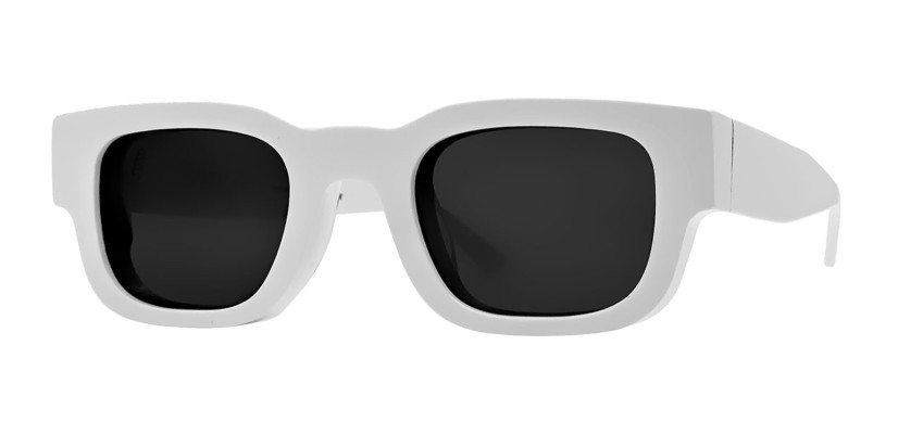 Thierry Lasry Foxxxy 000 Solid White Sunglasses 3/4 View